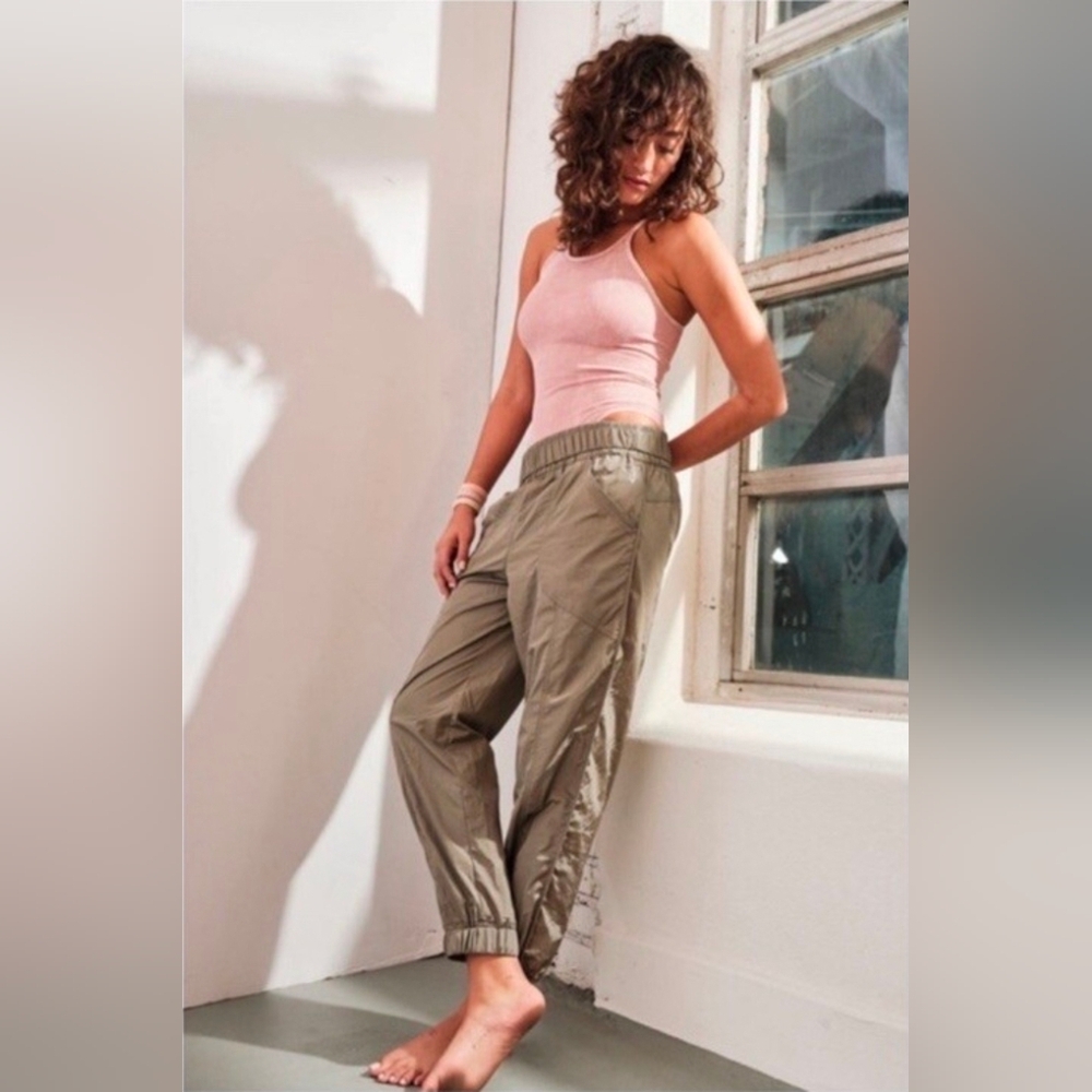 NWOT Free People Olive Track Joggers